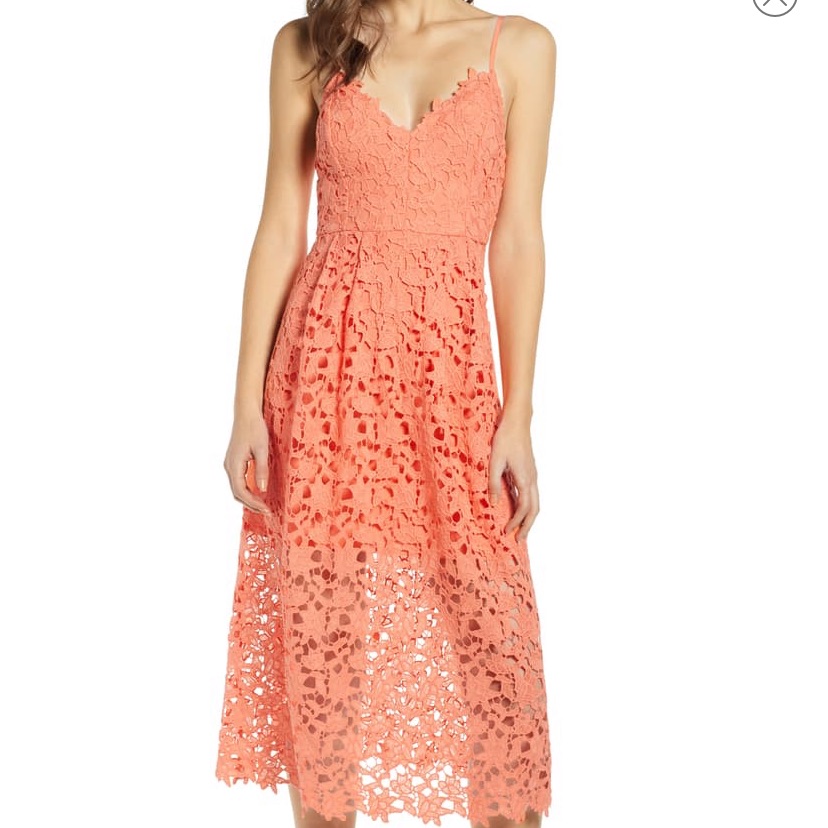 Astr The Label Lace Midi Dress